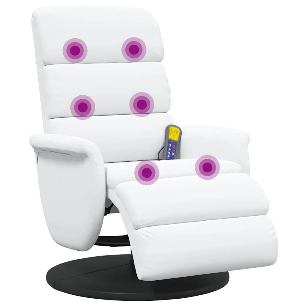 Divano Sedia-Poltrona reclinabile Bianco PU
