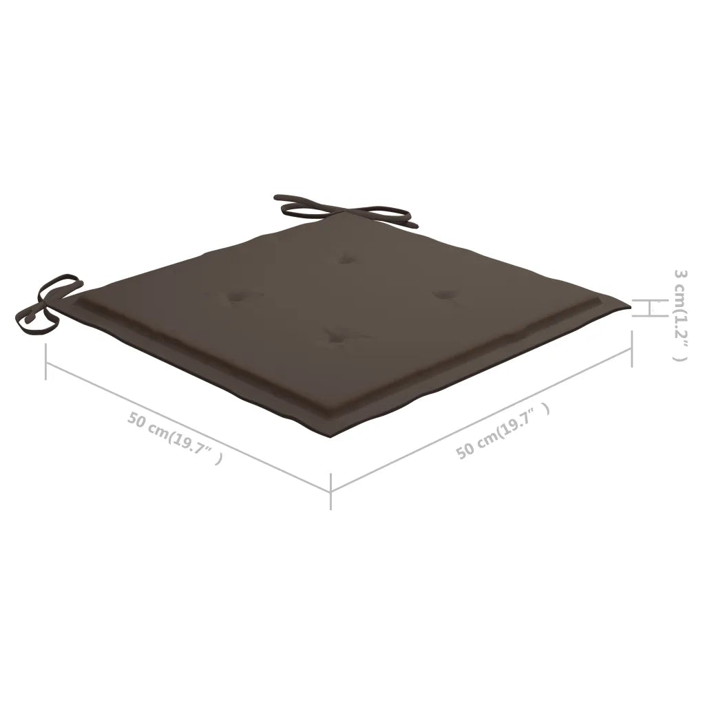 Sedie da Pranzo da Esterni con Cuscini 6 pz Massello di Acacia 3078355