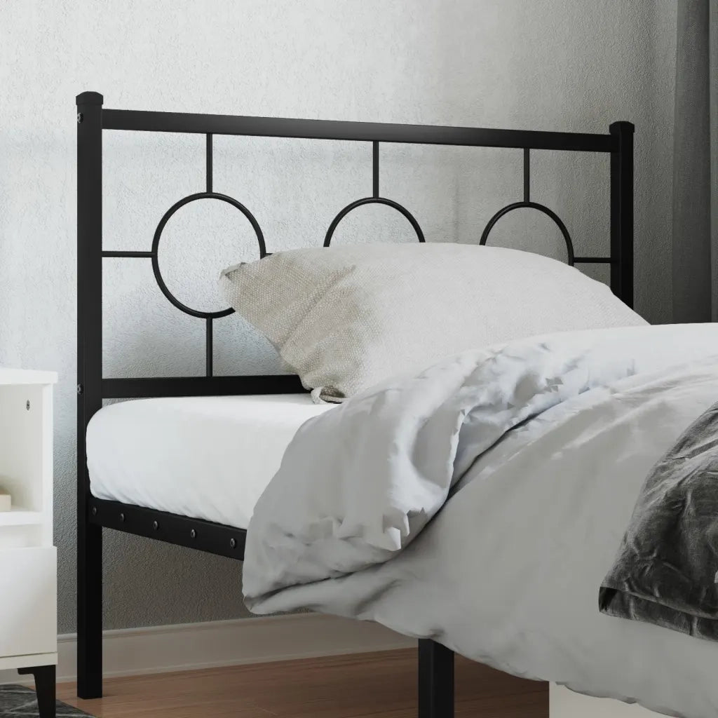 Testiera | Testata di Ricambio in Metallo Nero 100 cm