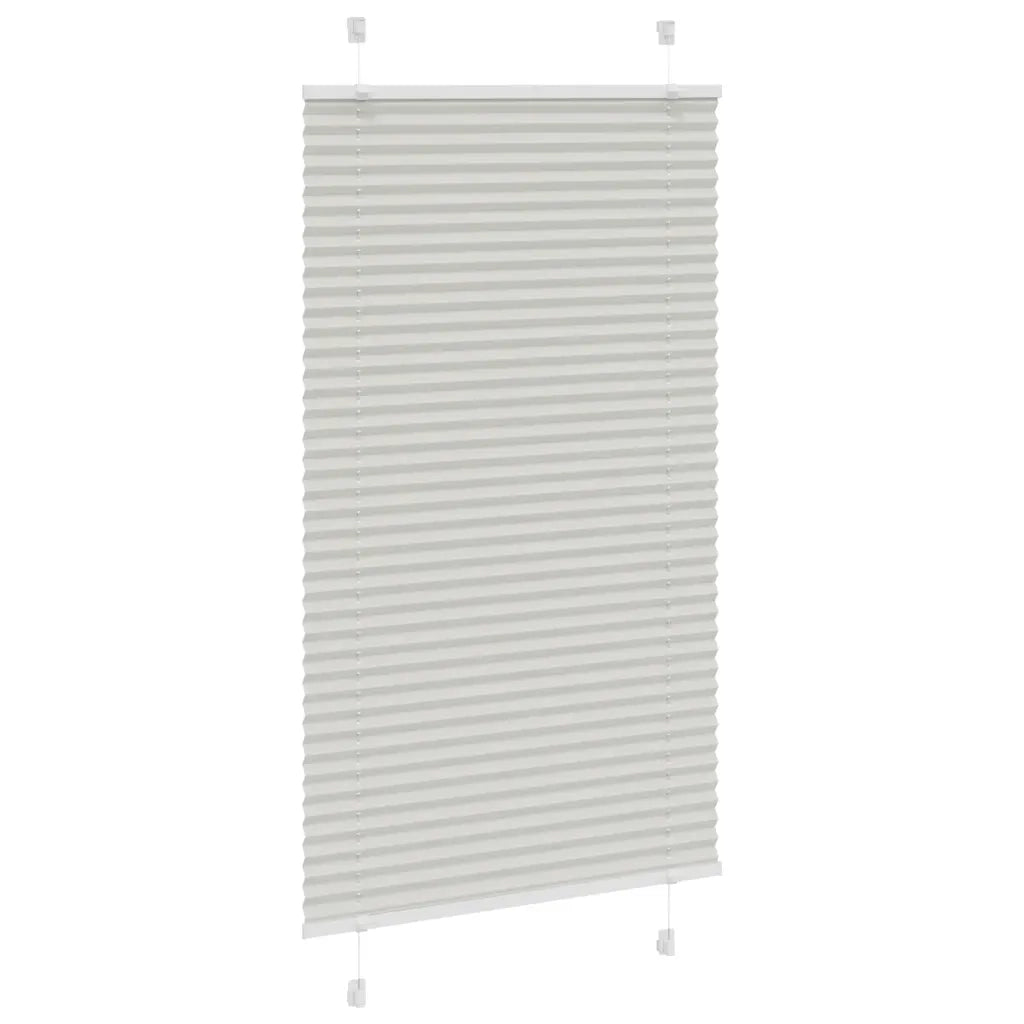 Tenda Plissettata Grigio Chiaro 80x150 cm Larghezza Tessuto 4015343