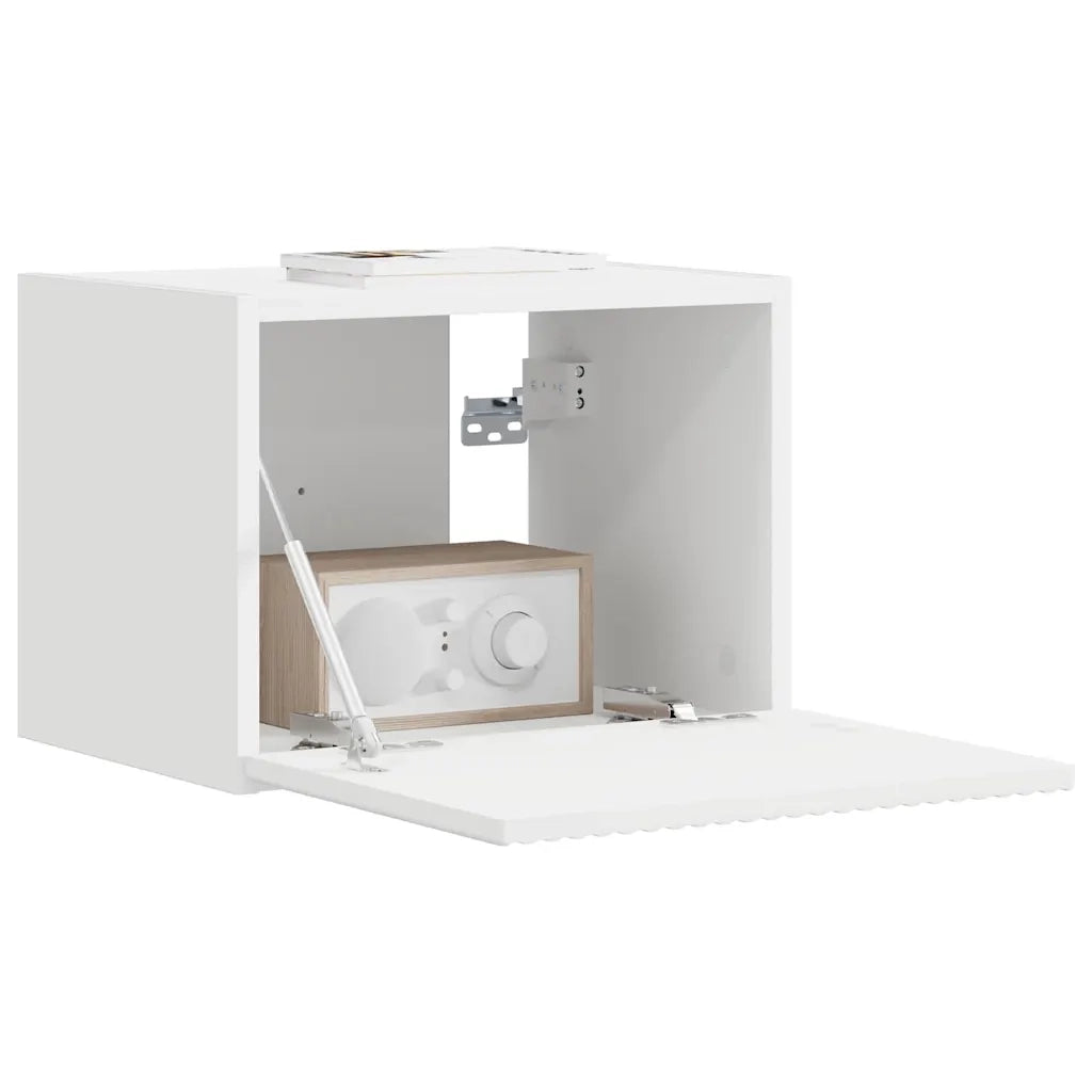 Mobile TV da parete Bianco 39 x 31 x 29,5 cm Legno multistrato
