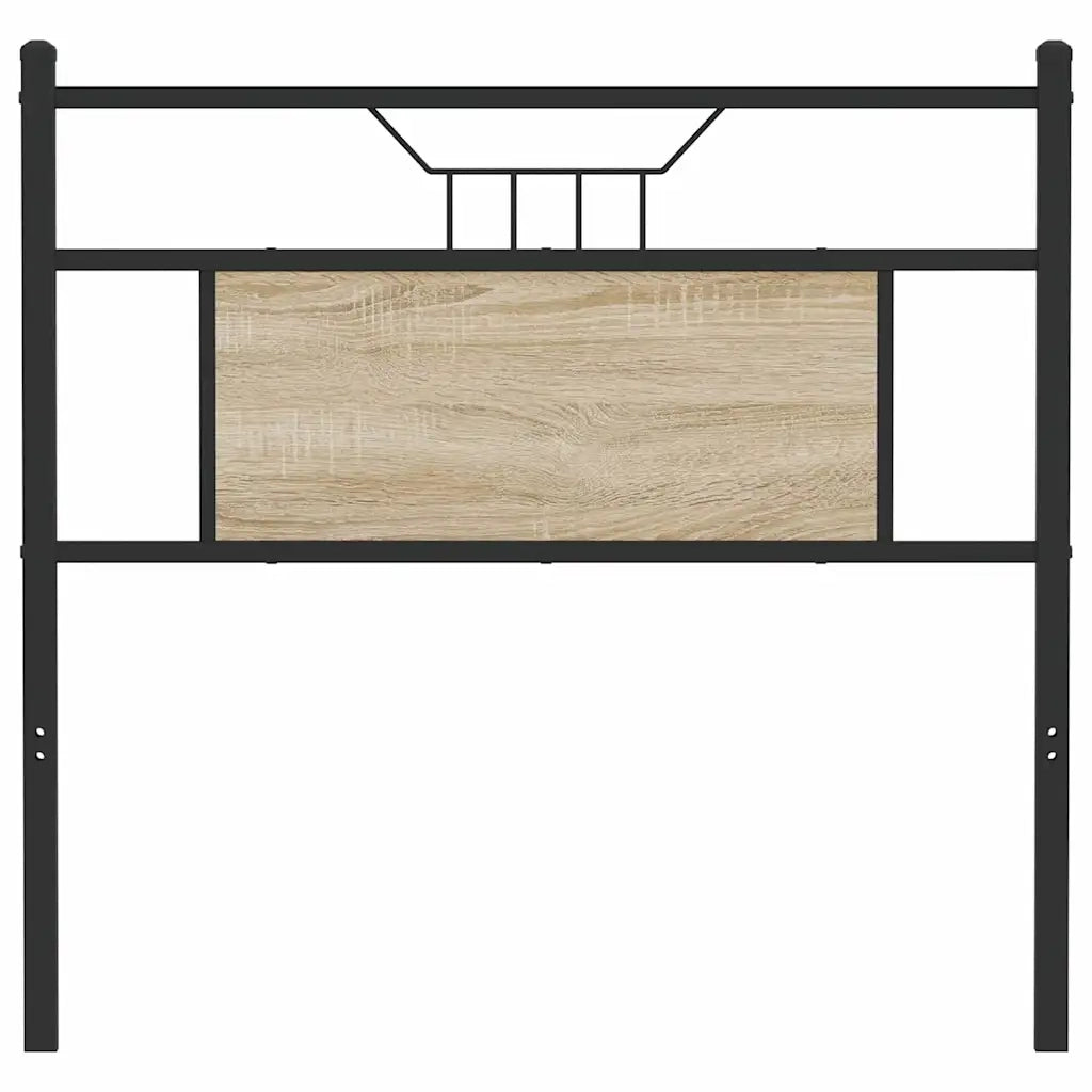 Testiera di Ricambio Rovere Sonoma 90 cm in Legno Multistrato e Acciaio 4106820