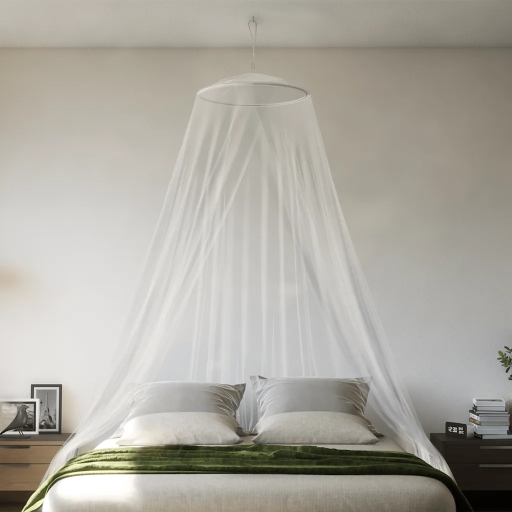 Zanzariera per Letto 220 Rete Bianca 56x56x220 cm CFW6050460