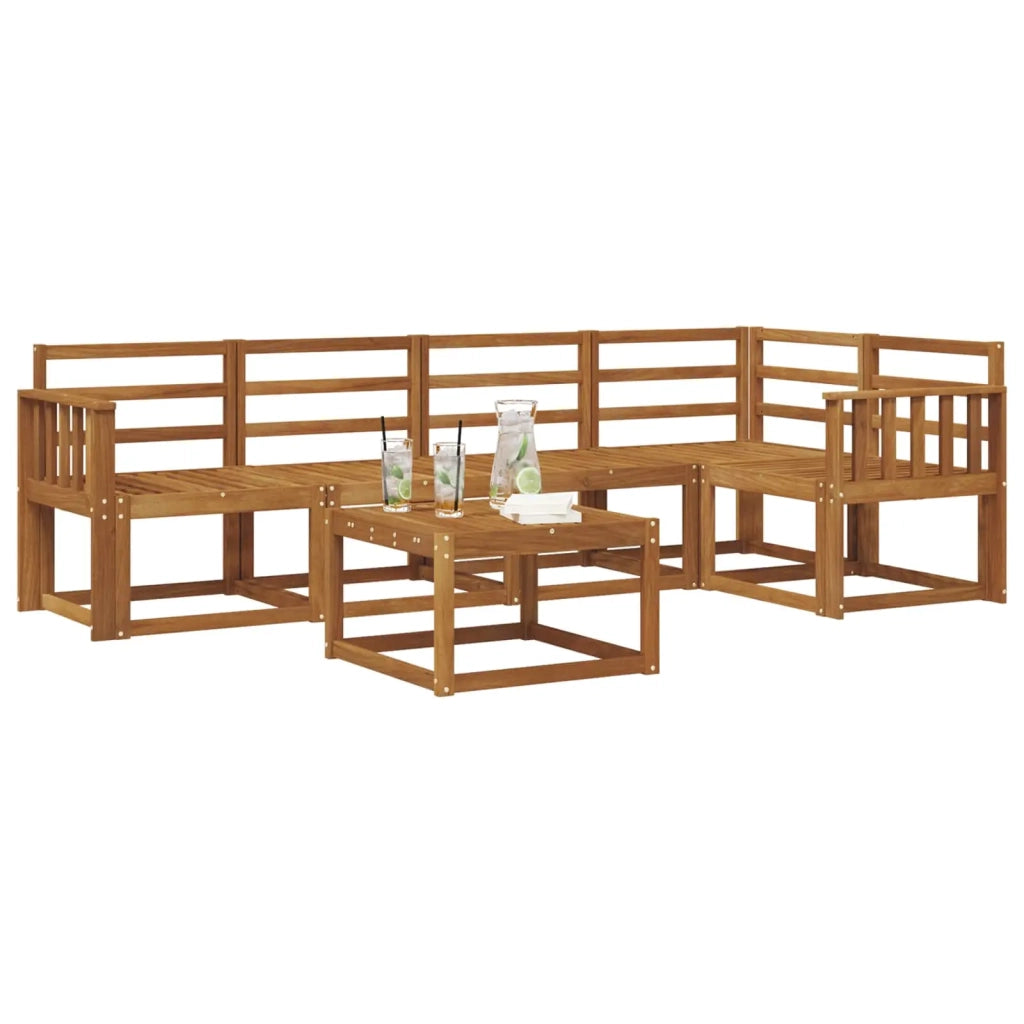 Set di divani da esterno 6 pcs Naturale