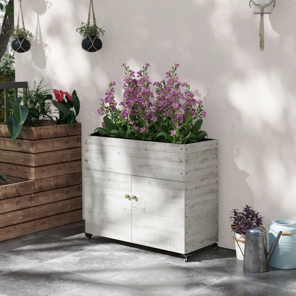 Letto a soppalco con cassetti e rivestimento interno, effetto vissuto ¨C zephmum ¨C 110x50x95 cm, bianco