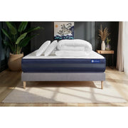 Pacchetto letto completo - Materasso 200x200cm + Box spring con doghe (kit) + 2 cuscini + Piumino - Actilatex Tech