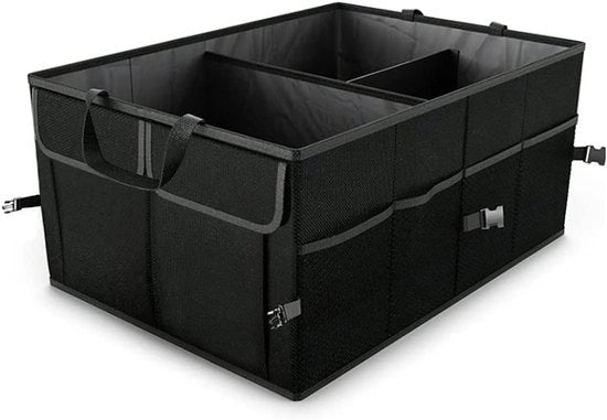 Organizzatore di bagagliaio - Ripiegabile - Impermeabile - Nero - Antiscivolo - Utile per auto e SUV - Spaziale