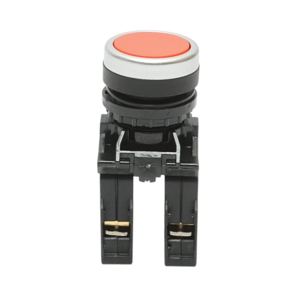Interruttore a pulsante con ritorno 1NO+1NC rosso, 10A/600V AC, 1A/250V DC LA42 Breckner Germany