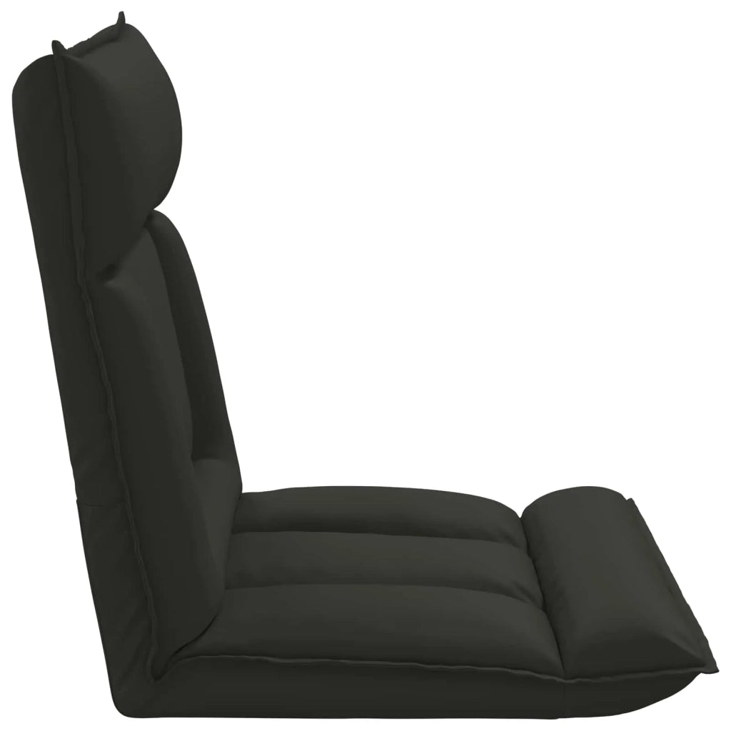 Sedia da Pavimento Nero 55 x 61 x 70 cm Pelle Sintetica 42028187