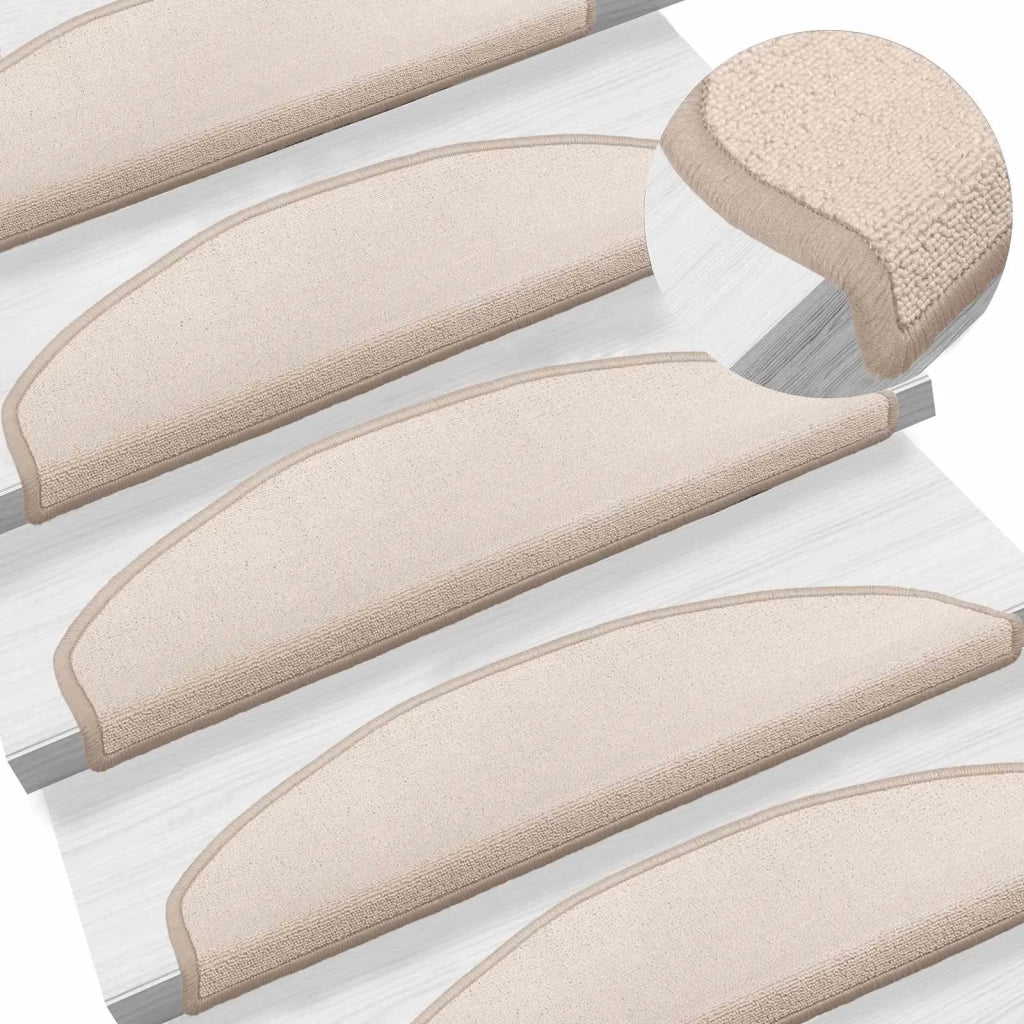 Tappetini per scale autoadesivi Semicircolare 15 pcs Tortora