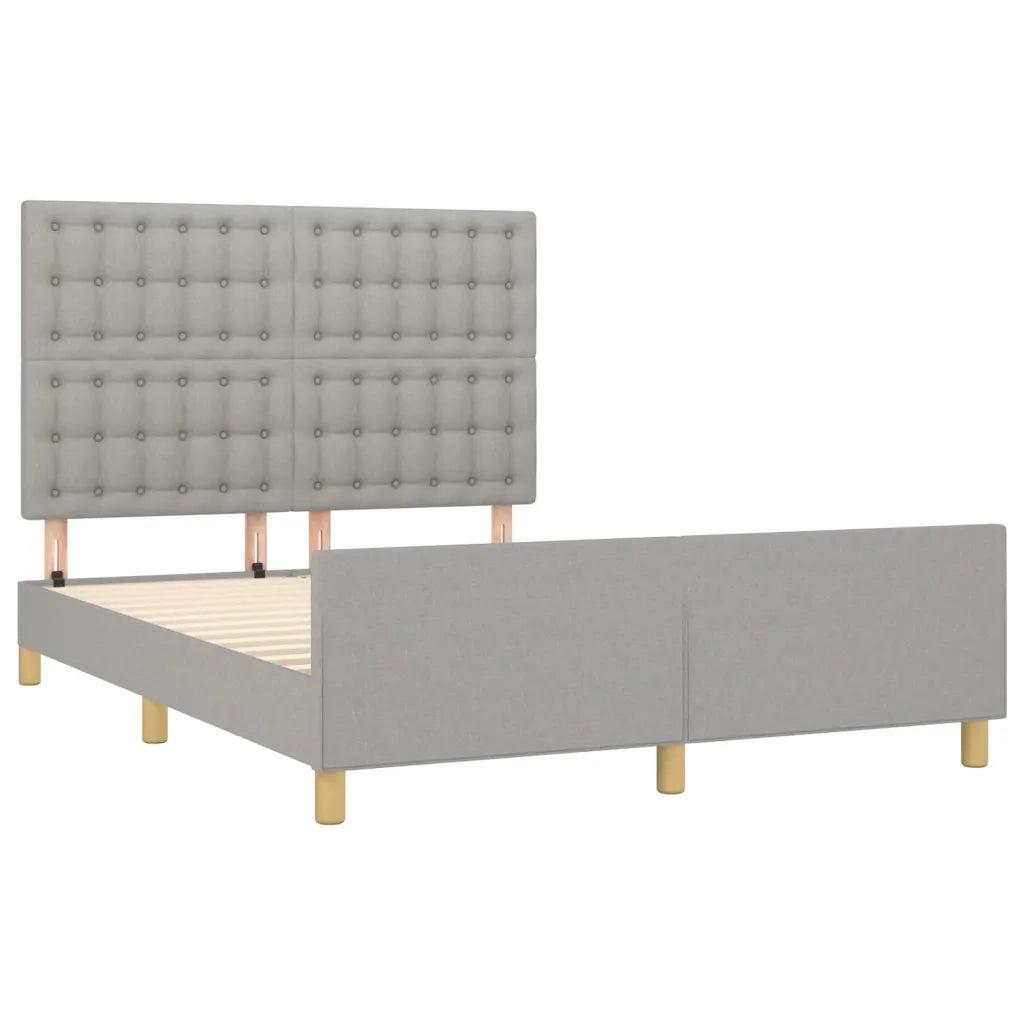 Giroletto senza Materasso Grigio Chiaro 140x200 cm Tessuto 3125381