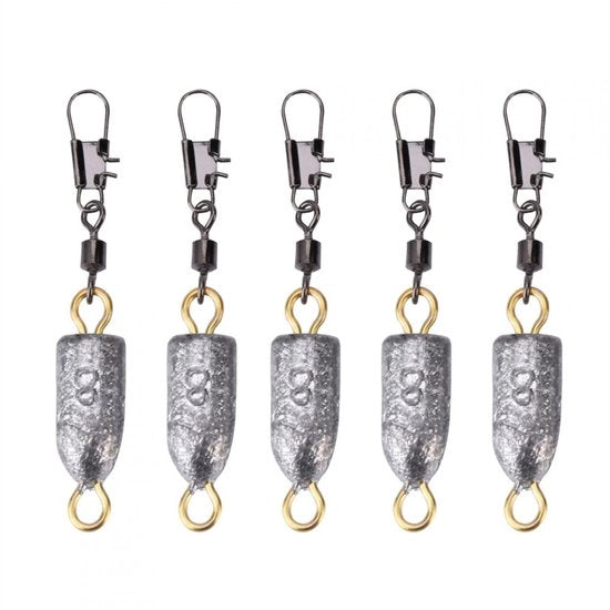 Accessori per pesca - Vislood 5 pezzi 8g - Gewichten/Sinkers - Connettore Interlock Snap - per pesca in acqua dolce e salata