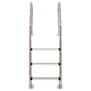 Scaletta per Piscina 3 Gradini in Acciaio Inox 304 120 cm 91760