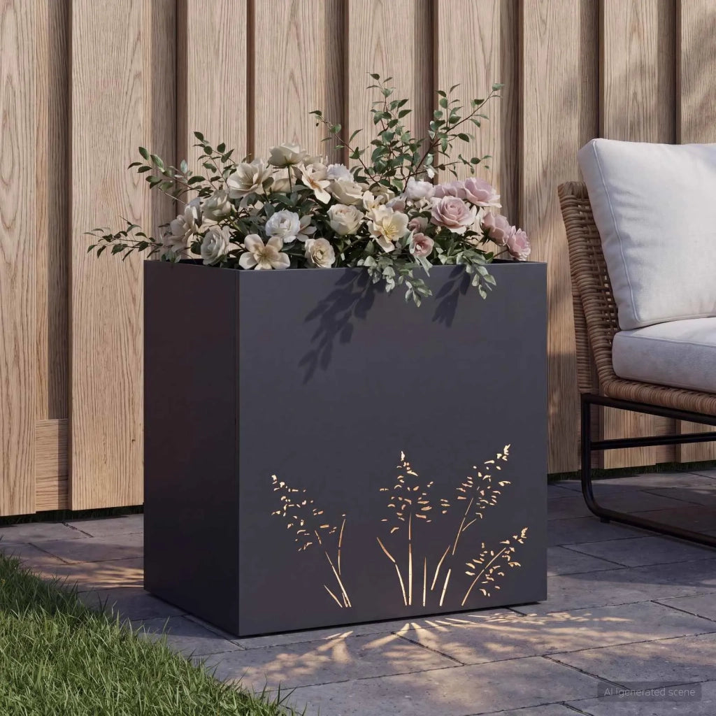 Vaso da giardino Antracite 50 x 30 x 49 cm 8005810