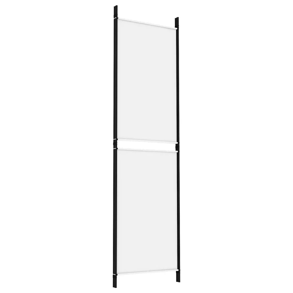 Divisorio a 3 Pannelli-Set di 3 pannelli Paravento bianco 150x180 cm in Tessuto
