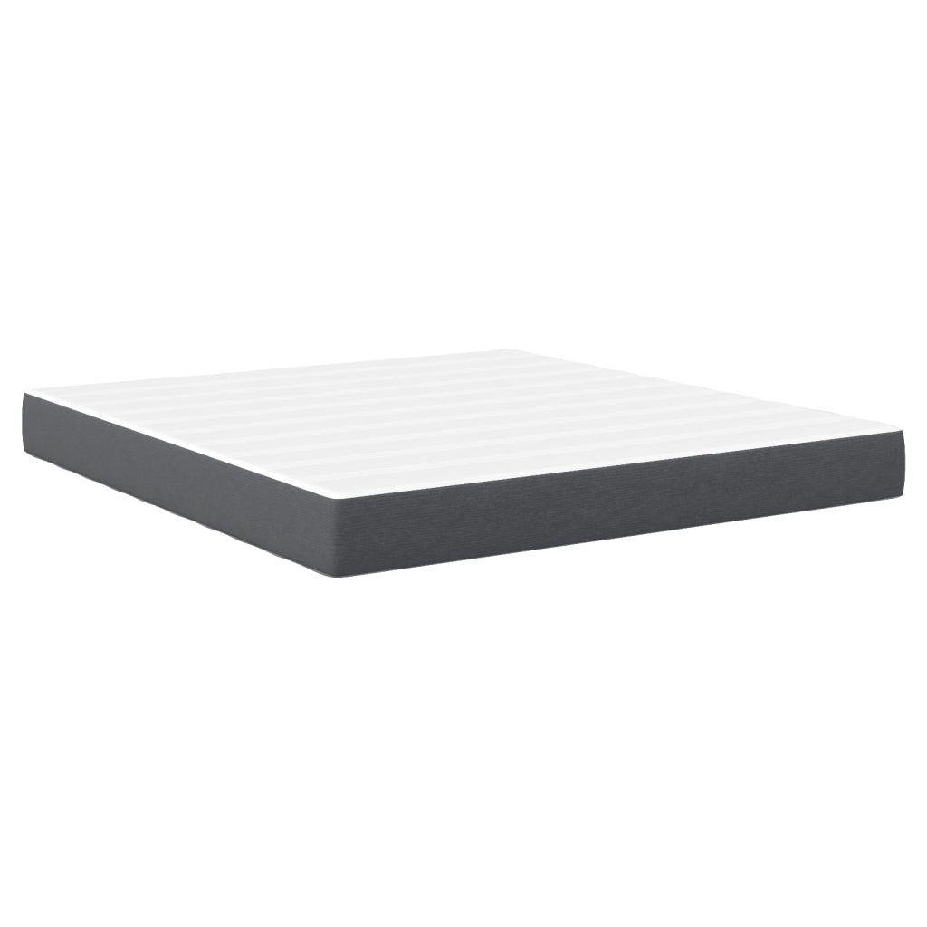 Materasso a Molle Insacchettate Medio - Grigio scuro - 180x200x20 cm Tessuto