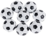 Palline da Tavolo da Gioco 8 Stuks - Mini Palline - Nero/Bianco - ABS - Diametro 32 mm - Adatte per Tavolo da Gioco 135 cm - Palline da Kicker