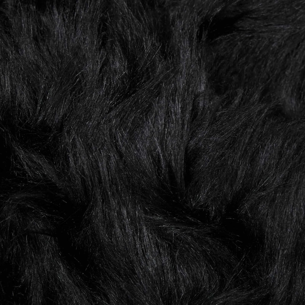 Tappeto in finta TAFALLA Nero 50 x 80 cm Poliestere 42021584