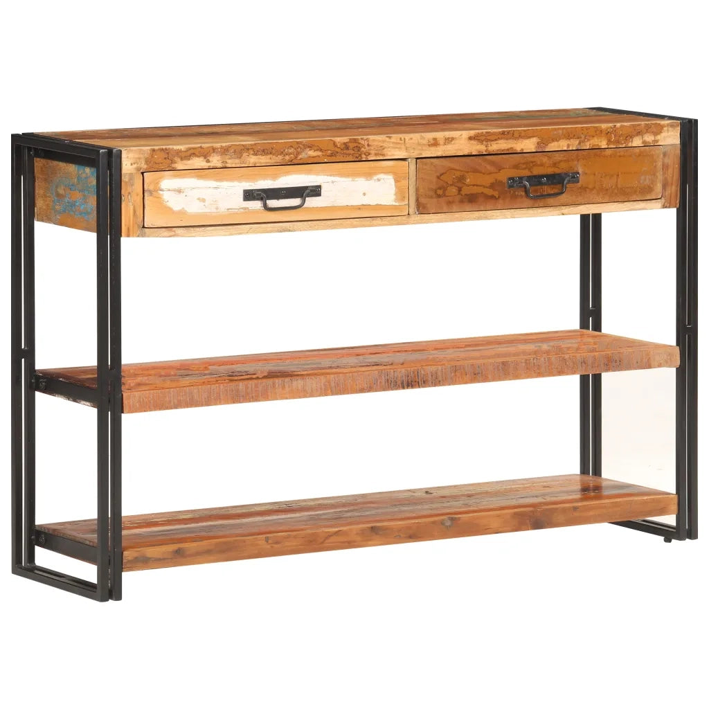 vidaXL Credenza 120x30x75 cm in Legno Massello di Recupero