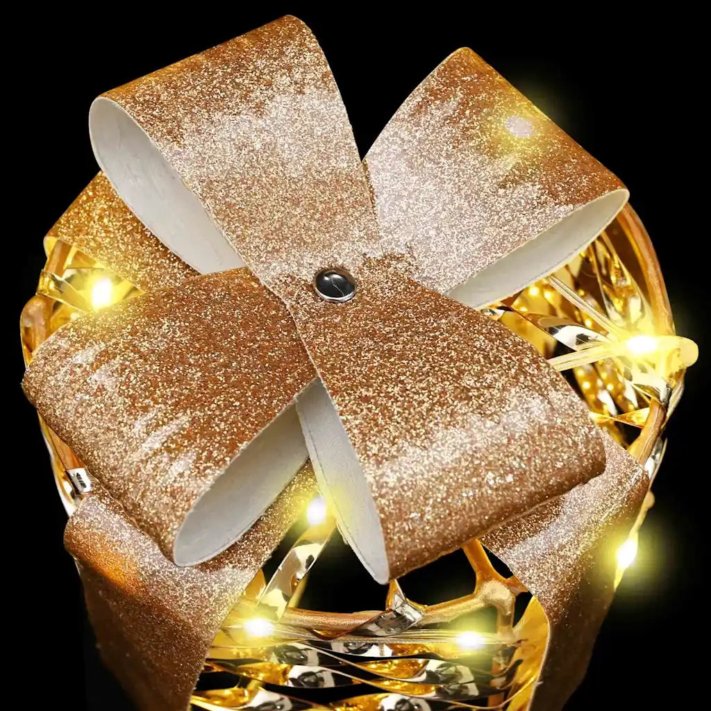 Decorazione Scatola Regalo con 60 LED 3 pcs 20 x 20 x 20 cm PET 42019089
