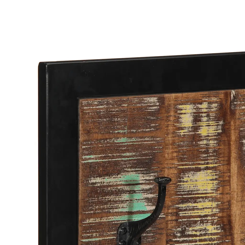 vidaXL Appendiabiti Multicolore 40x2x80 cm in Legno Massello Recupero