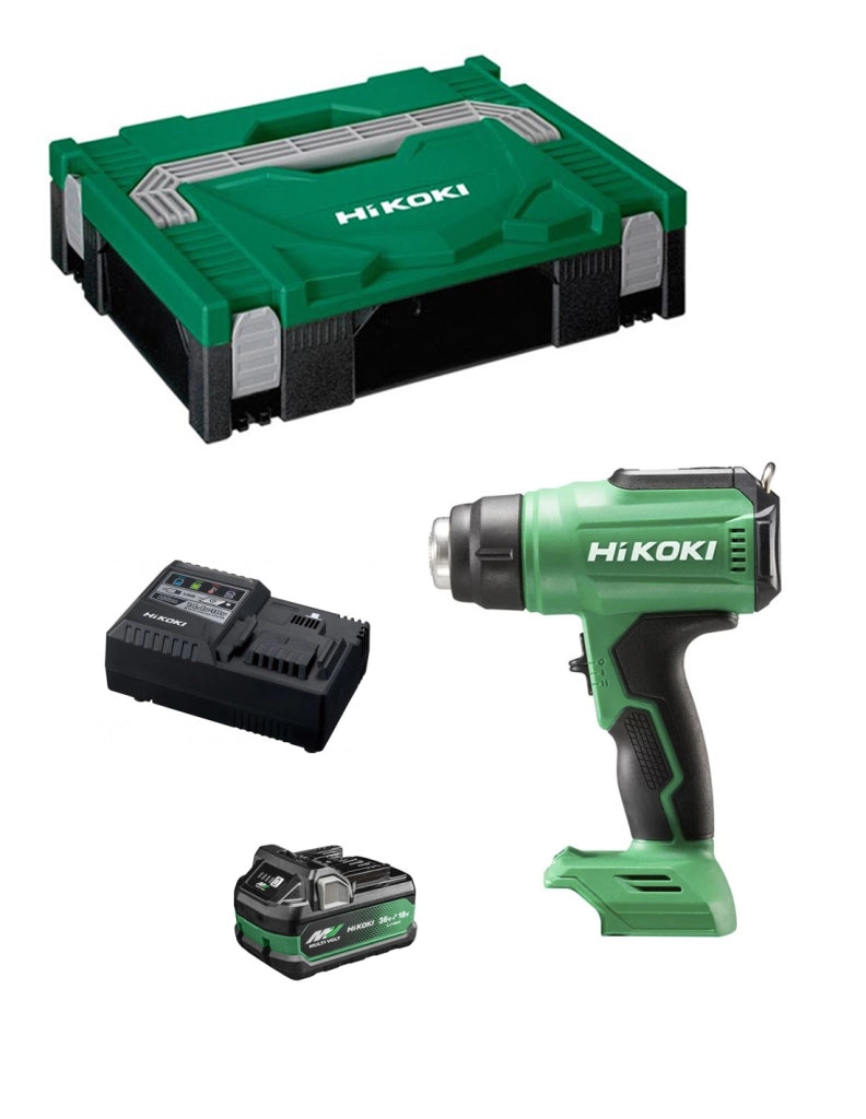 Pistola Termica HIKOKI RH18DAA1X (1 x 2,5Ah/5,0Ah + UC18YSL3 + Valigetta HSC I)
