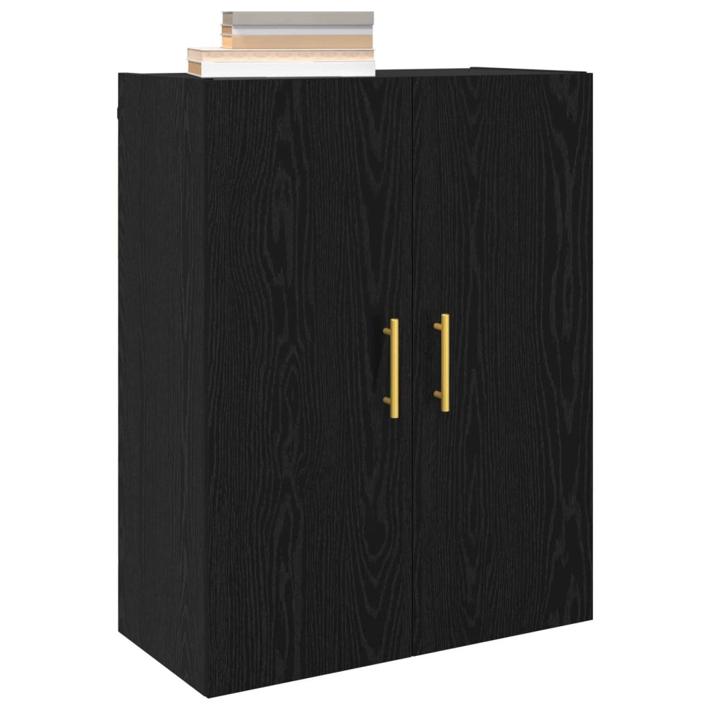 Armadietto a muro Rovere Nero 69,5 x 34 x 90 cm 879515