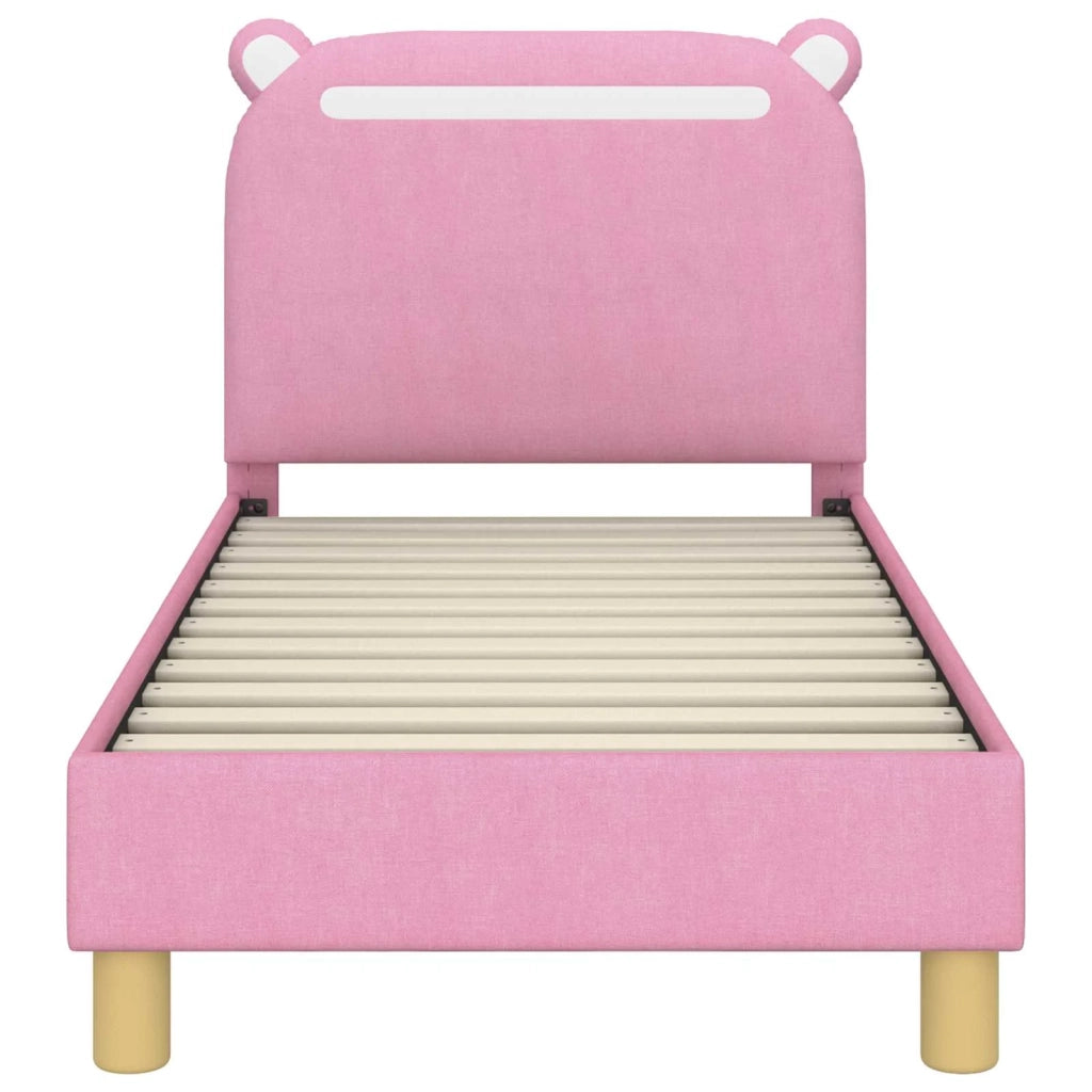 Struttura letto per bambini con testata Rosa 70 x 140 cm