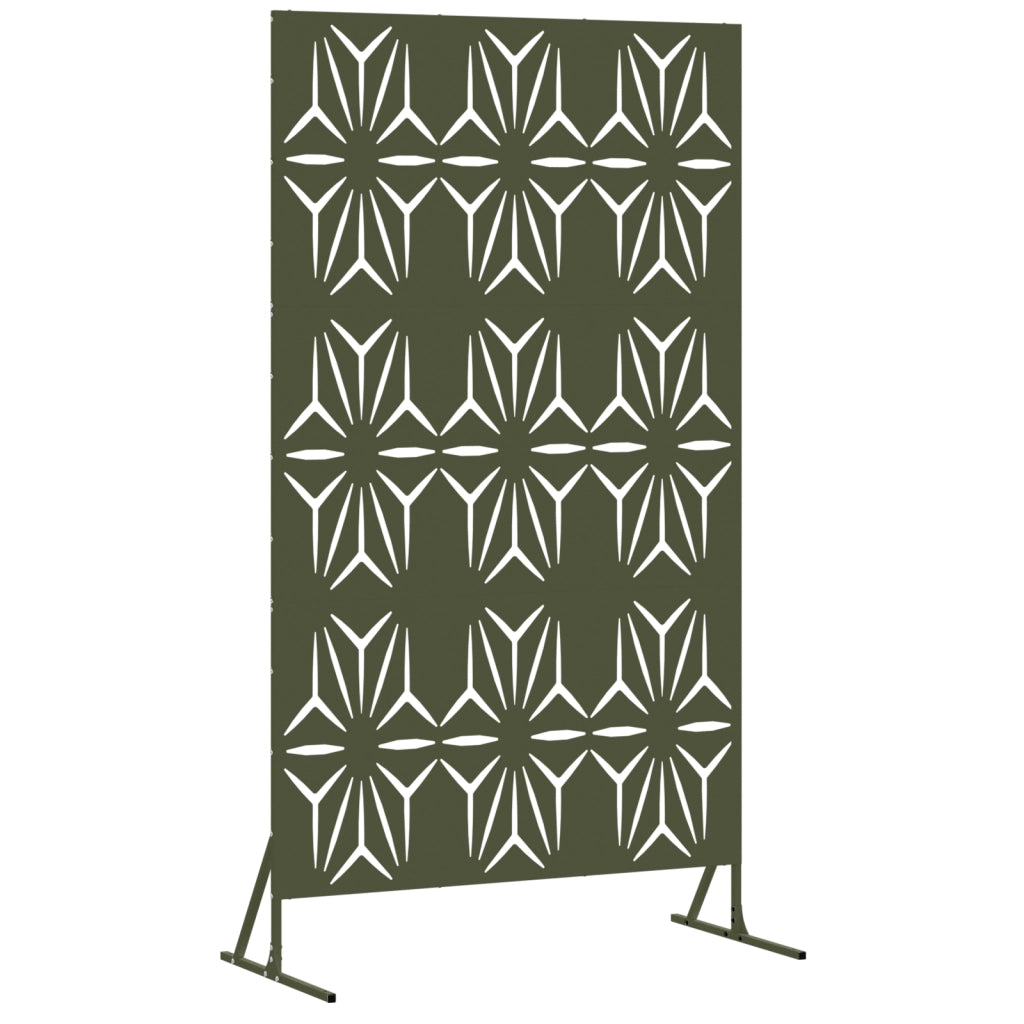 Pannello per recinto metallico Verde oliva Metallo Grande Motivo