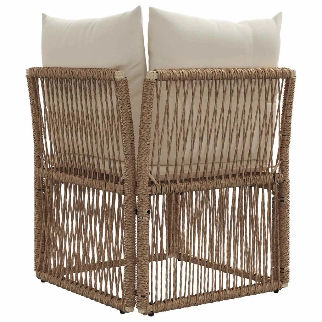Unità divano angolare Beige polyrattan 42026712