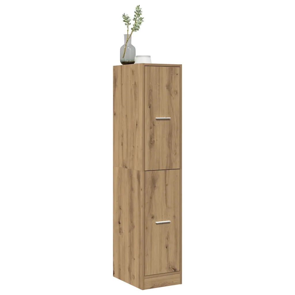 Armadietto da Farmacia Rovere 30x41x144,5 cm in Truciolato