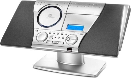 Installazione Compacta MC 6550N Con Lettore CD E Cassetta Verticale Stereo Installazione FM Radio Alarme Argento lettore di cassetta