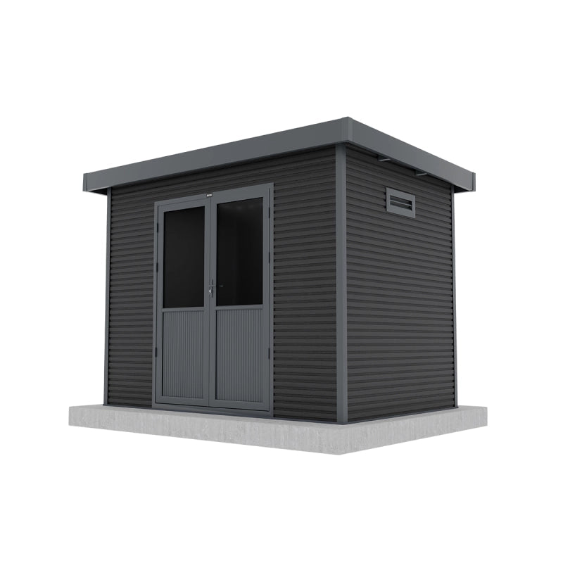Casetta da giardino in legno composito Onyx 32 - 6m² - Grigio