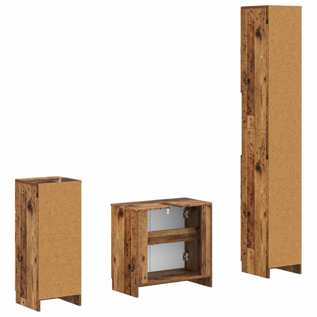 Set di armadietti da bagno in 3 pezzi UTRECHT 3417898