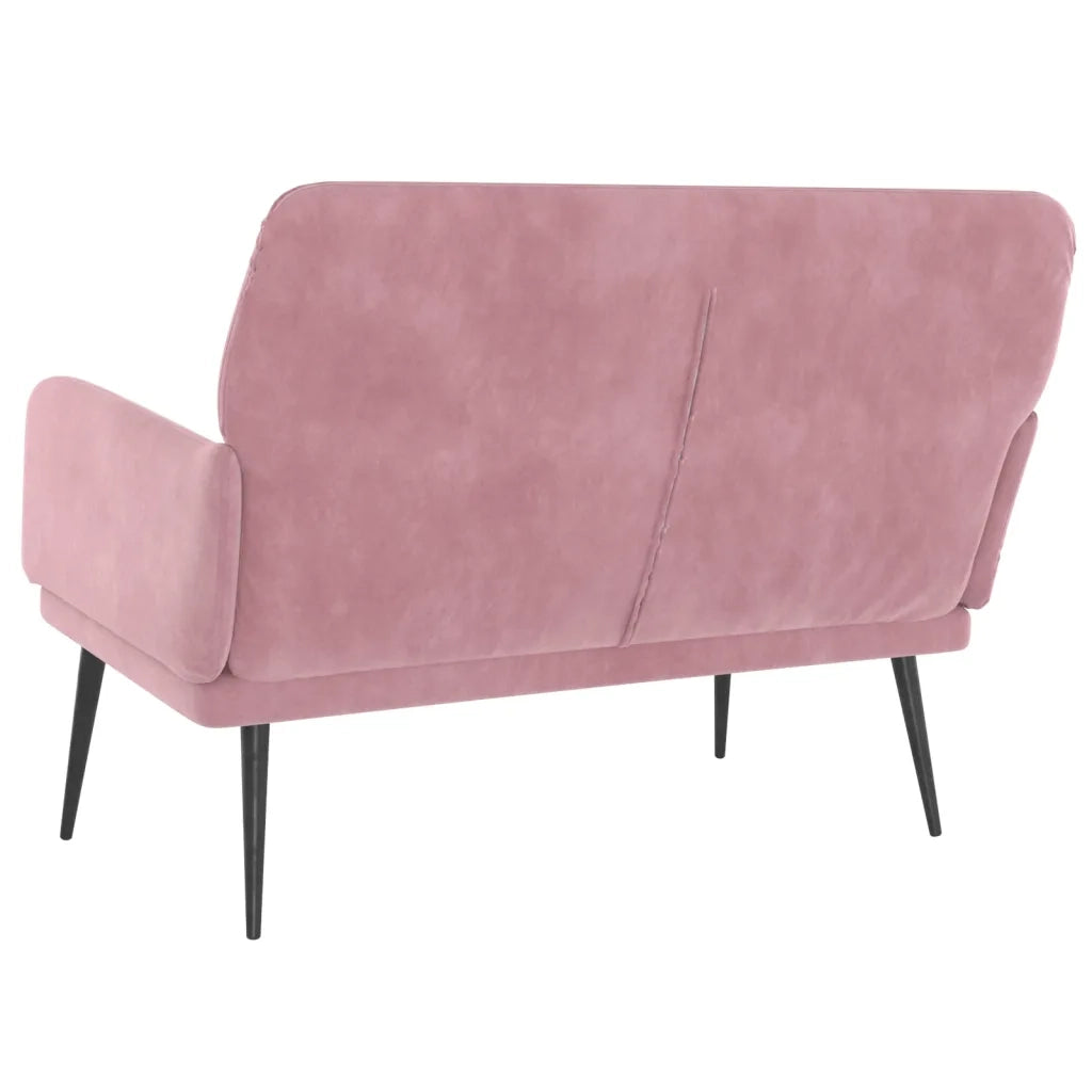 Panca Rosa 108x79x79 cm in Velluto CFW1368599