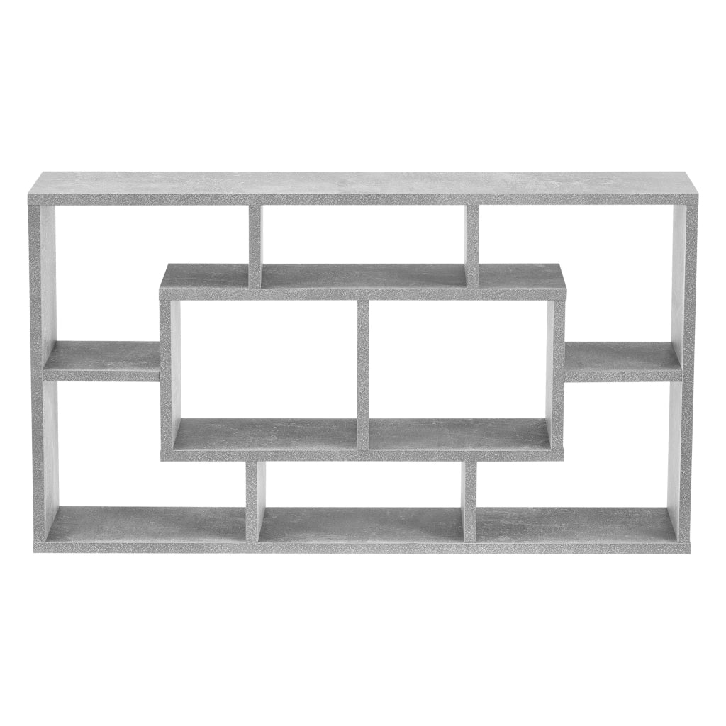 Pensile di design elegante mensola sospesa 8 vani portaoggetti 85 cm grigio 03_0005853