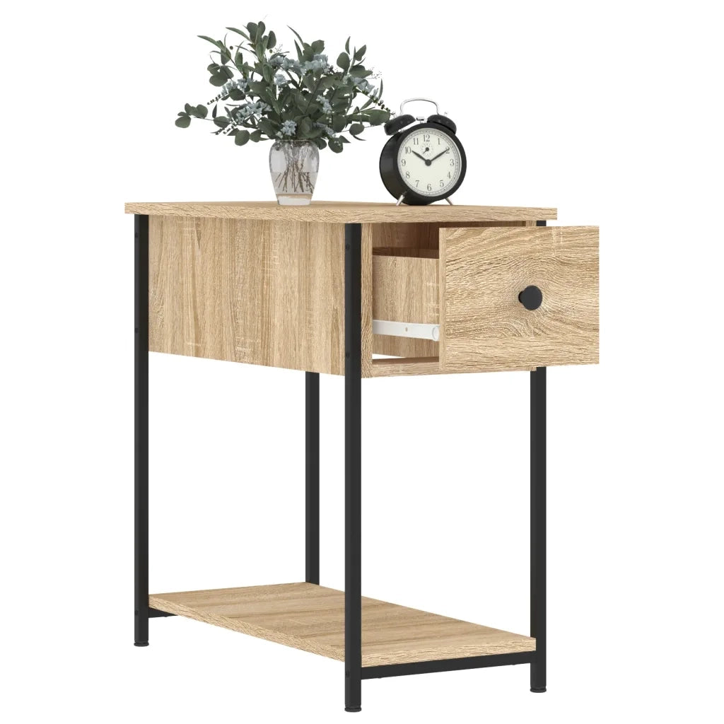 Comodini 2 pz Rovere Sonoma 30x60x60 cm in Legno Multistrato