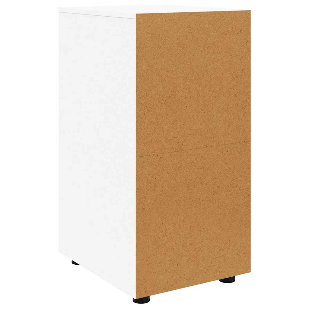Mobile contenitore rettangolare funzionale minimalista 40 x 48 x 81 cm in legno ingegnerizzato bianco 02_0054641