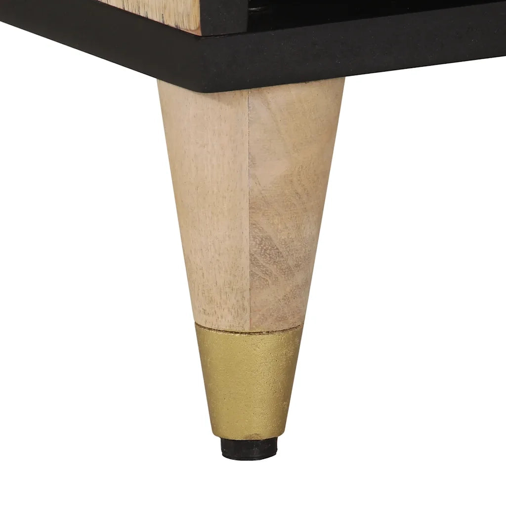 Mobile Porta TV 100x33x46 cm in Legno Massello di Mango 358264