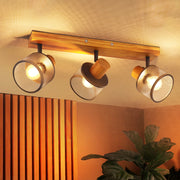 ZMH Faretto da soffitto nero 3 luci E14 stile industriale vintage in metallo ideale per soggiorno lampadine non incluse