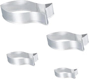 Forme di biscotto in acciaio inossidabile, set da 4 pezzi, forme di biscotto per biscotti - Ideali per bambini, compleanni e snack divertenti - Facili da pulire e riciclabili