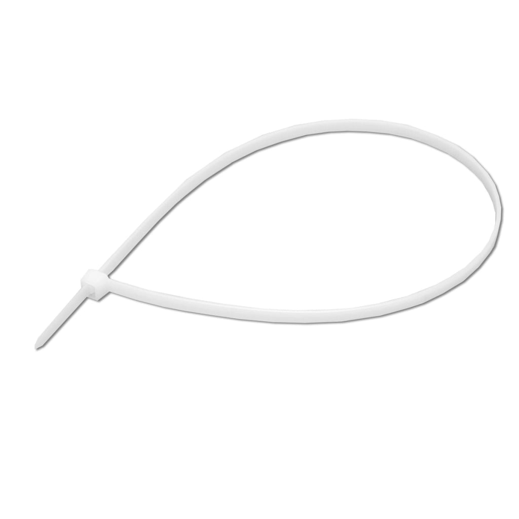 Fascetta, collare in plastica bianco 3,6 × 360 mm, 100 pezzi/set Breckner Germany