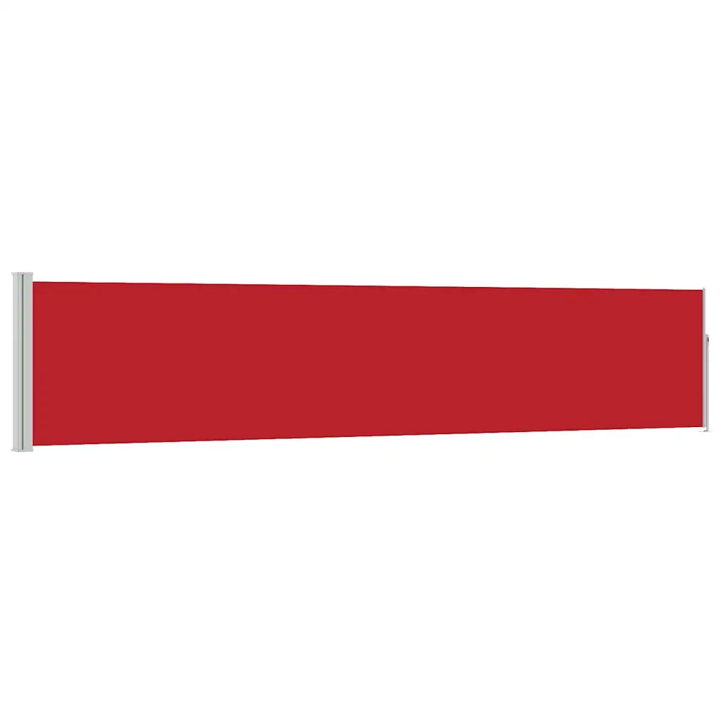 Tenda Laterale Retrattile per Patio 100x500 cm Rosso