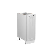 Armadio cucina dispensa alto Fame-Line Bianco rustico/Bianco 30 cm, PL Rovere Vicco