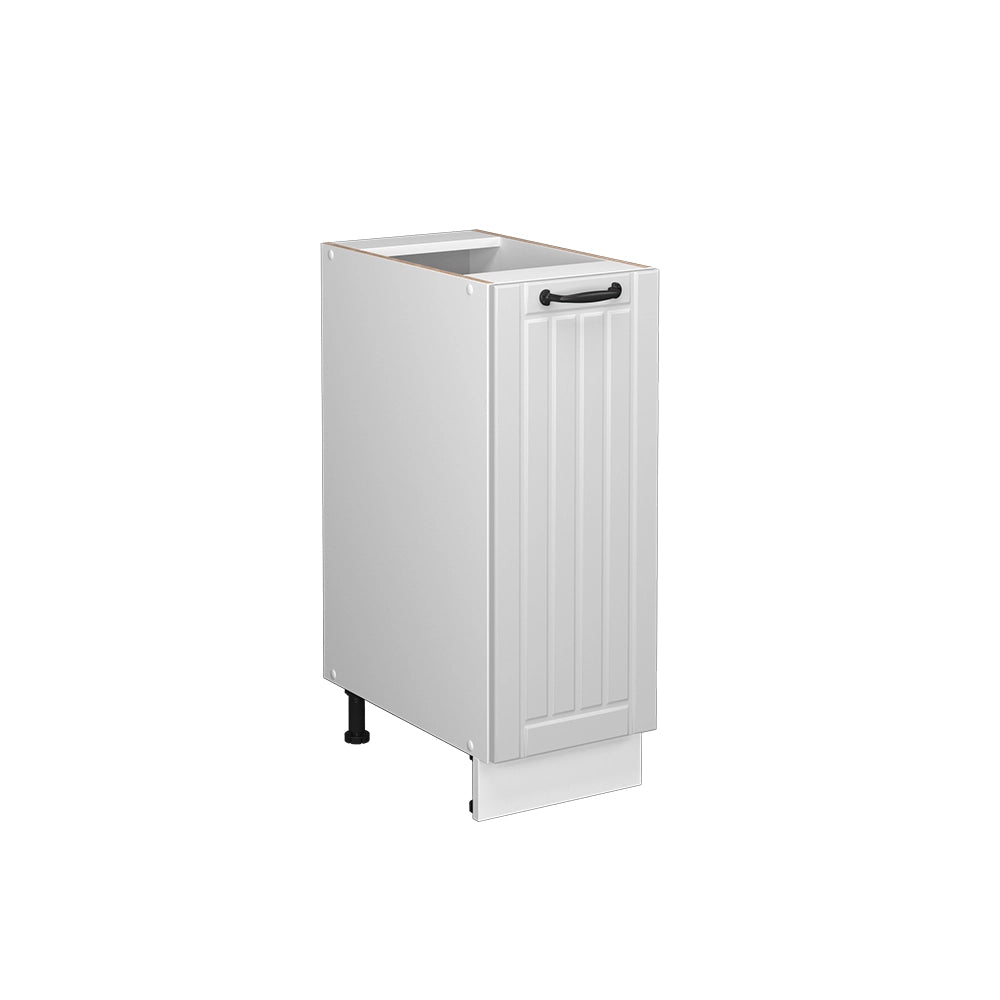 Armadio cucina dispensa alto Fame-Line Bianco rustico/Bianco 30 cm, PL Rovere Vicco