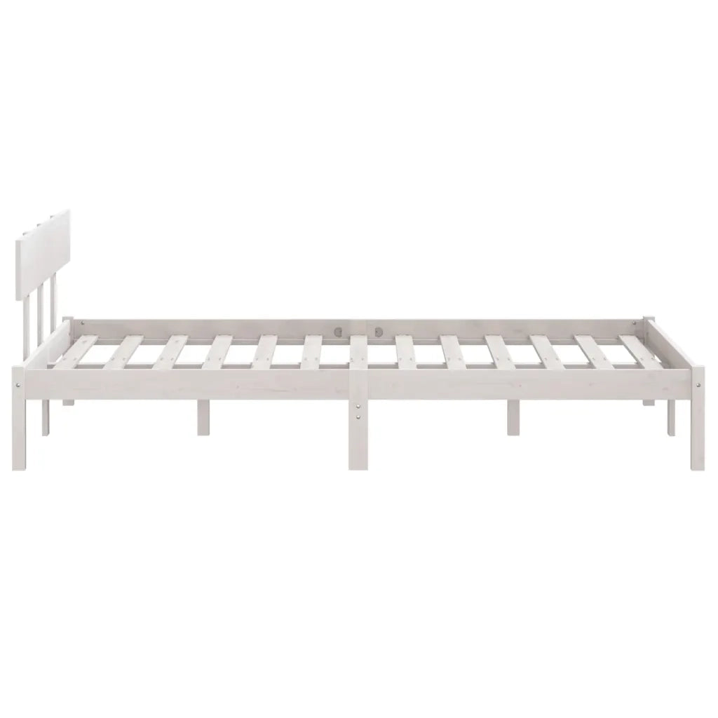 Giroletto-Struttura Letto Bianco Massello Pino 150x200cm King Size 179458