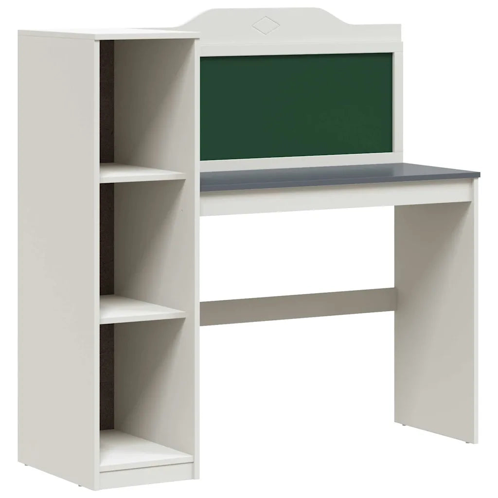 vidaXL Scrivania Lavagna Bianco e grigio 120 x 45 x 118.5 cm