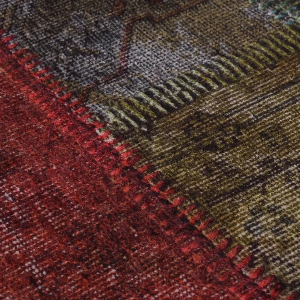 Tappeto Lavabile Multicolore Ã˜ 200 cm Antiscivolo
