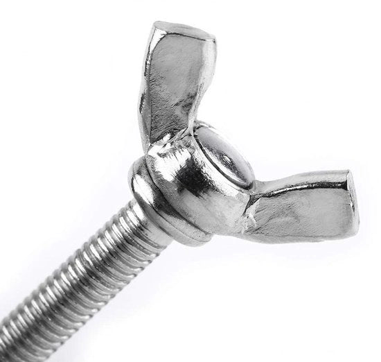 Viti a Velo con Vite Interna M6 DIN316 in Acciaio Inossidabile - 5 Stuks - Passivazione - Maniglie - Lunghezza del Filo di Vite 12 mm