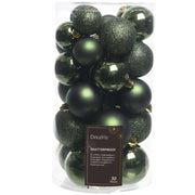 Confezioni 30 palline verdi 6cm